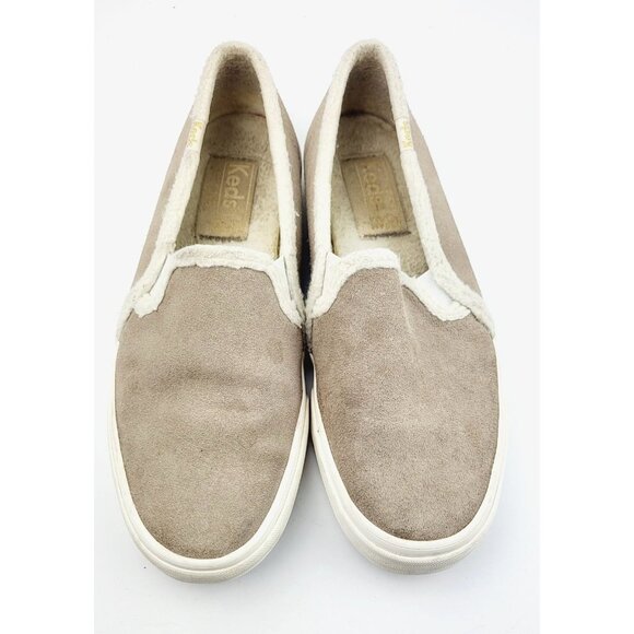 Keds Suede Sneaker with Sherpa Edges - Size 7 - Picture 4 of 8